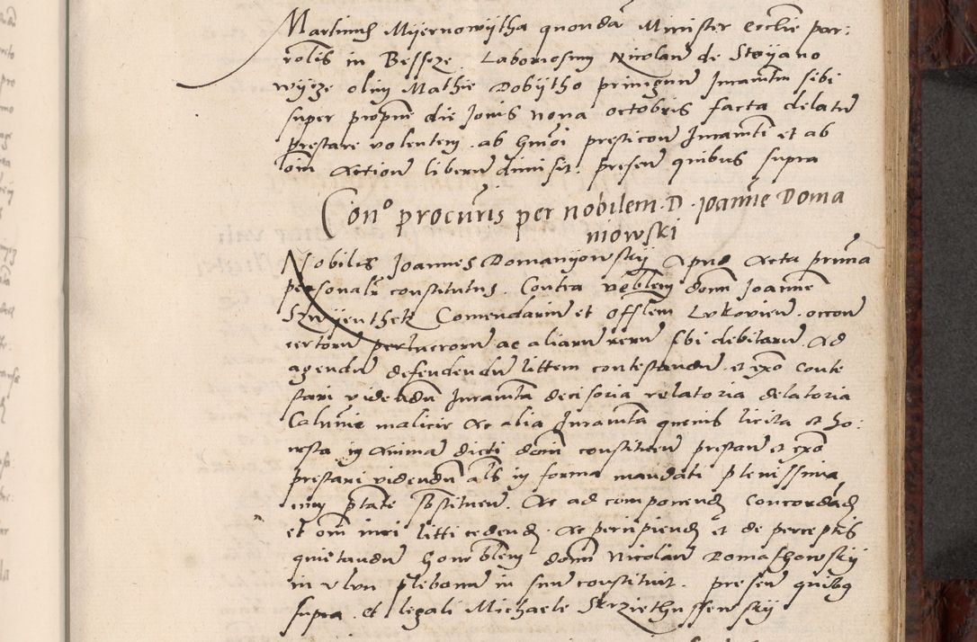 Zdjęcie nr 405 dla obiektu archiwalnego: Acta actorum causar[um sen]tenciarum tam diffinitivarum quam interlocutoriarum et obligacionum coram reverendo domino Benedicto Isdbienski cancellario Gnesnensi, cantore et vicario in spiritualibus generali Craccoviensi ad annum Domini millesimum quingentesimum quadragesimum quartum, cuius indicio est secunda, pontificatus sanctiss[imi] in Christo patris et [domi]ni nostri domini Pauli divina providencia pape tercii feliciter moderni, anno coronancionis eiusdem decimo, continuantur