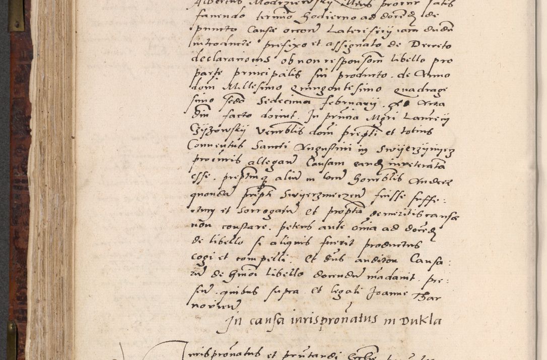 Zdjęcie nr 404 dla obiektu archiwalnego: Acta actorum causar[um sen]tenciarum tam diffinitivarum quam interlocutoriarum et obligacionum coram reverendo domino Benedicto Isdbienski cancellario Gnesnensi, cantore et vicario in spiritualibus generali Craccoviensi ad annum Domini millesimum quingentesimum quadragesimum quartum, cuius indicio est secunda, pontificatus sanctiss[imi] in Christo patris et [domi]ni nostri domini Pauli divina providencia pape tercii feliciter moderni, anno coronancionis eiusdem decimo, continuantur