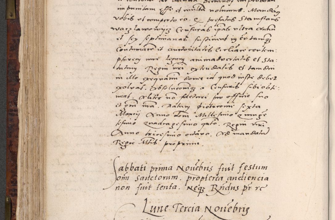 Zdjęcie nr 398 dla obiektu archiwalnego: Acta actorum causar[um sen]tenciarum tam diffinitivarum quam interlocutoriarum et obligacionum coram reverendo domino Benedicto Isdbienski cancellario Gnesnensi, cantore et vicario in spiritualibus generali Craccoviensi ad annum Domini millesimum quingentesimum quadragesimum quartum, cuius indicio est secunda, pontificatus sanctiss[imi] in Christo patris et [domi]ni nostri domini Pauli divina providencia pape tercii feliciter moderni, anno coronancionis eiusdem decimo, continuantur