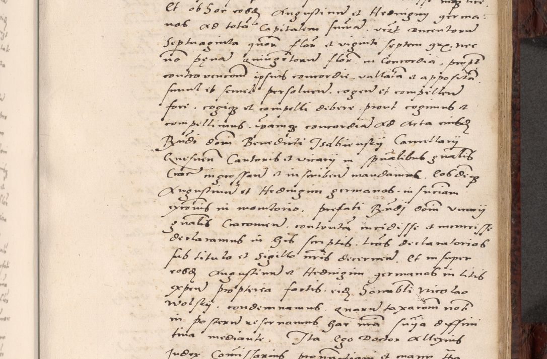 Zdjęcie nr 385 dla obiektu archiwalnego: Acta actorum causar[um sen]tenciarum tam diffinitivarum quam interlocutoriarum et obligacionum coram reverendo domino Benedicto Isdbienski cancellario Gnesnensi, cantore et vicario in spiritualibus generali Craccoviensi ad annum Domini millesimum quingentesimum quadragesimum quartum, cuius indicio est secunda, pontificatus sanctiss[imi] in Christo patris et [domi]ni nostri domini Pauli divina providencia pape tercii feliciter moderni, anno coronancionis eiusdem decimo, continuantur