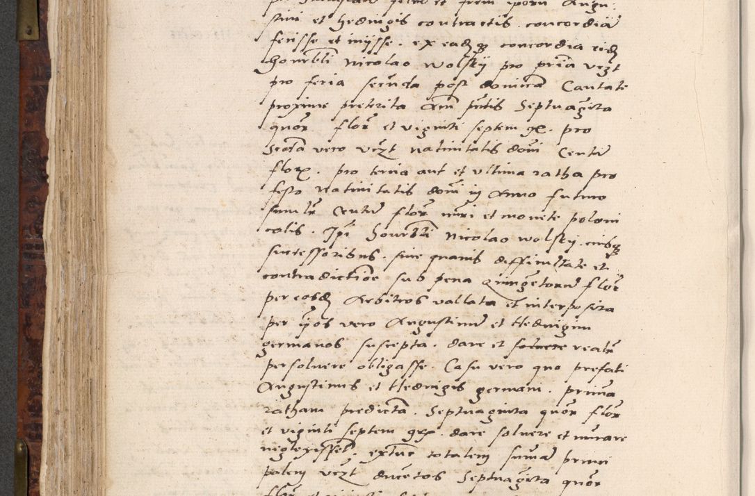 Zdjęcie nr 384 dla obiektu archiwalnego: Acta actorum causar[um sen]tenciarum tam diffinitivarum quam interlocutoriarum et obligacionum coram reverendo domino Benedicto Isdbienski cancellario Gnesnensi, cantore et vicario in spiritualibus generali Craccoviensi ad annum Domini millesimum quingentesimum quadragesimum quartum, cuius indicio est secunda, pontificatus sanctiss[imi] in Christo patris et [domi]ni nostri domini Pauli divina providencia pape tercii feliciter moderni, anno coronancionis eiusdem decimo, continuantur