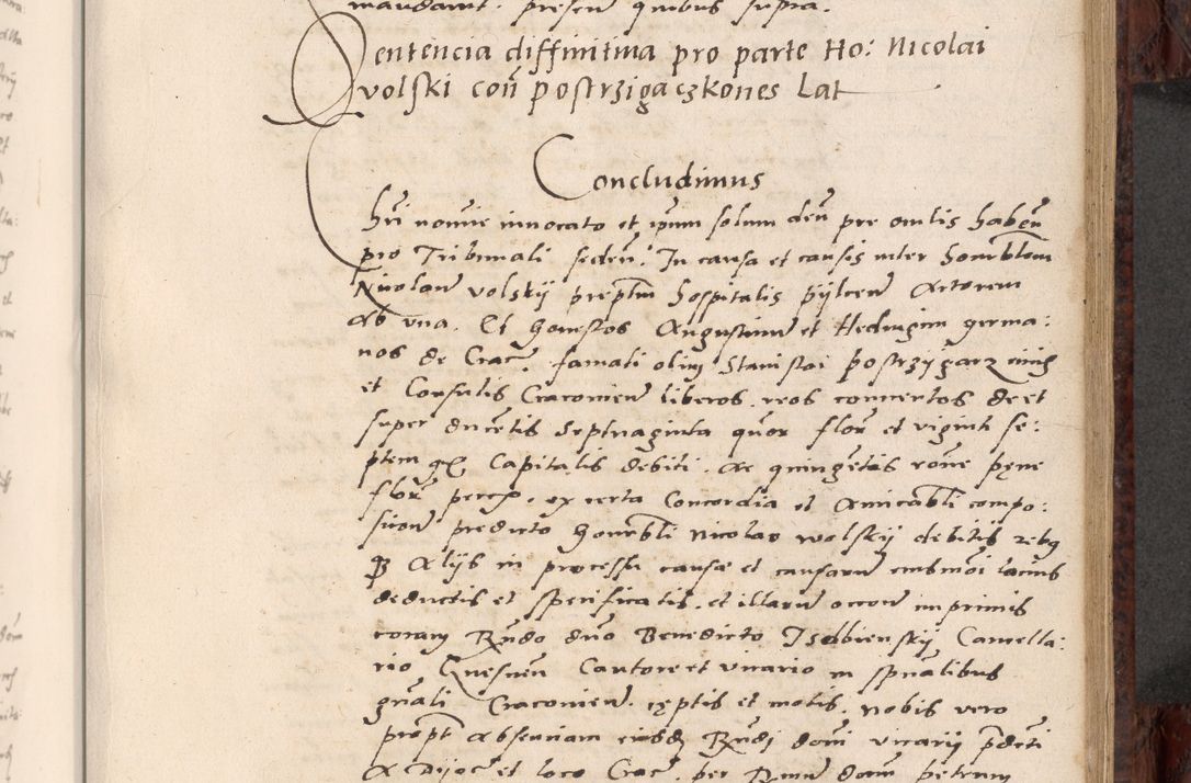 Zdjęcie nr 383 dla obiektu archiwalnego: Acta actorum causar[um sen]tenciarum tam diffinitivarum quam interlocutoriarum et obligacionum coram reverendo domino Benedicto Isdbienski cancellario Gnesnensi, cantore et vicario in spiritualibus generali Craccoviensi ad annum Domini millesimum quingentesimum quadragesimum quartum, cuius indicio est secunda, pontificatus sanctiss[imi] in Christo patris et [domi]ni nostri domini Pauli divina providencia pape tercii feliciter moderni, anno coronancionis eiusdem decimo, continuantur