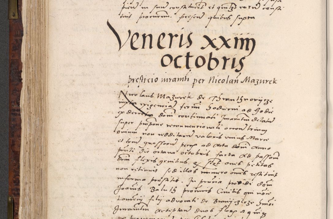 Zdjęcie nr 374 dla obiektu archiwalnego: Acta actorum causar[um sen]tenciarum tam diffinitivarum quam interlocutoriarum et obligacionum coram reverendo domino Benedicto Isdbienski cancellario Gnesnensi, cantore et vicario in spiritualibus generali Craccoviensi ad annum Domini millesimum quingentesimum quadragesimum quartum, cuius indicio est secunda, pontificatus sanctiss[imi] in Christo patris et [domi]ni nostri domini Pauli divina providencia pape tercii feliciter moderni, anno coronancionis eiusdem decimo, continuantur