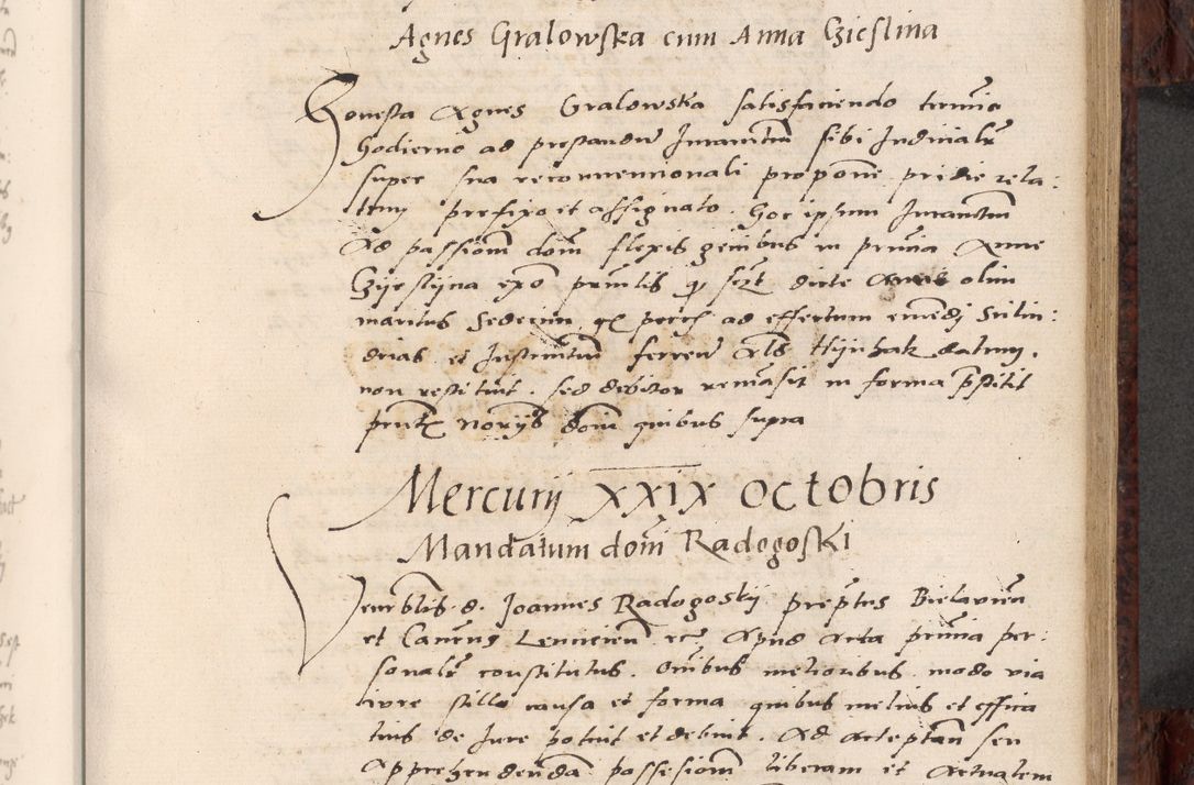 Zdjęcie nr 377 dla obiektu archiwalnego: Acta actorum causar[um sen]tenciarum tam diffinitivarum quam interlocutoriarum et obligacionum coram reverendo domino Benedicto Isdbienski cancellario Gnesnensi, cantore et vicario in spiritualibus generali Craccoviensi ad annum Domini millesimum quingentesimum quadragesimum quartum, cuius indicio est secunda, pontificatus sanctiss[imi] in Christo patris et [domi]ni nostri domini Pauli divina providencia pape tercii feliciter moderni, anno coronancionis eiusdem decimo, continuantur