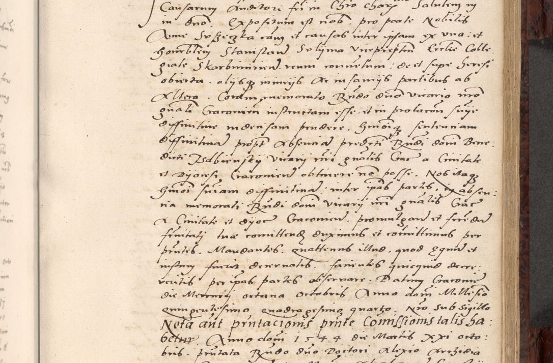 Zdjęcie nr 367 dla obiektu archiwalnego: Acta actorum causar[um sen]tenciarum tam diffinitivarum quam interlocutoriarum et obligacionum coram reverendo domino Benedicto Isdbienski cancellario Gnesnensi, cantore et vicario in spiritualibus generali Craccoviensi ad annum Domini millesimum quingentesimum quadragesimum quartum, cuius indicio est secunda, pontificatus sanctiss[imi] in Christo patris et [domi]ni nostri domini Pauli divina providencia pape tercii feliciter moderni, anno coronancionis eiusdem decimo, continuantur