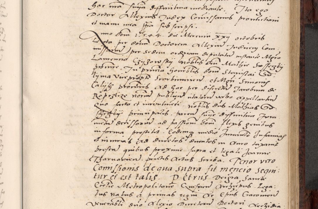 Zdjęcie nr 369 dla obiektu archiwalnego: Acta actorum causar[um sen]tenciarum tam diffinitivarum quam interlocutoriarum et obligacionum coram reverendo domino Benedicto Isdbienski cancellario Gnesnensi, cantore et vicario in spiritualibus generali Craccoviensi ad annum Domini millesimum quingentesimum quadragesimum quartum, cuius indicio est secunda, pontificatus sanctiss[imi] in Christo patris et [domi]ni nostri domini Pauli divina providencia pape tercii feliciter moderni, anno coronancionis eiusdem decimo, continuantur