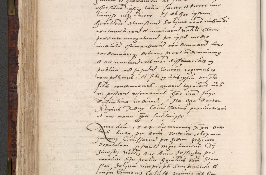 Zdjęcie nr 366 dla obiektu archiwalnego: Acta actorum causar[um sen]tenciarum tam diffinitivarum quam interlocutoriarum et obligacionum coram reverendo domino Benedicto Isdbienski cancellario Gnesnensi, cantore et vicario in spiritualibus generali Craccoviensi ad annum Domini millesimum quingentesimum quadragesimum quartum, cuius indicio est secunda, pontificatus sanctiss[imi] in Christo patris et [domi]ni nostri domini Pauli divina providencia pape tercii feliciter moderni, anno coronancionis eiusdem decimo, continuantur