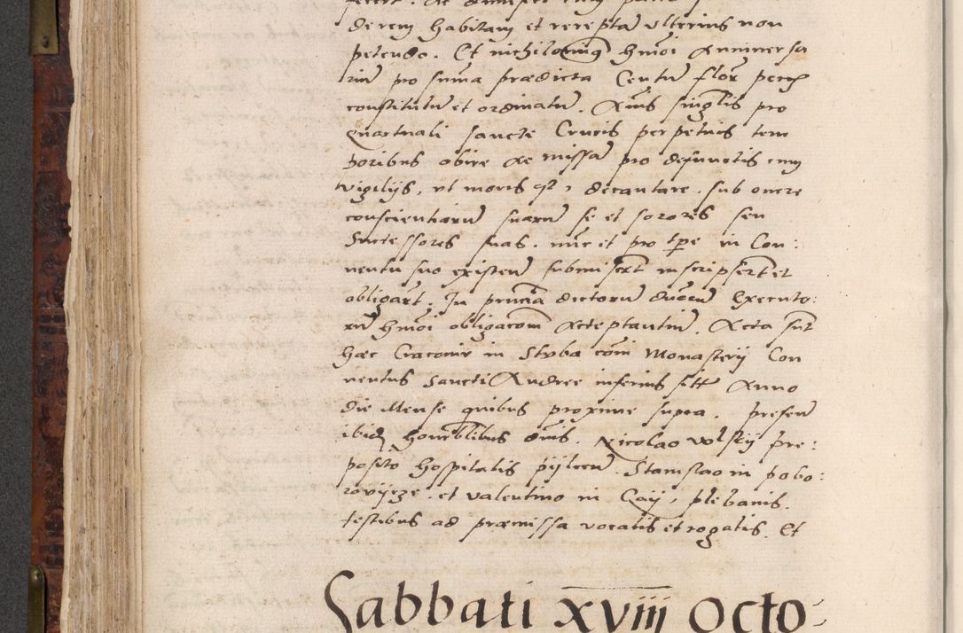 Zdjęcie nr 356 dla obiektu archiwalnego: Acta actorum causar[um sen]tenciarum tam diffinitivarum quam interlocutoriarum et obligacionum coram reverendo domino Benedicto Isdbienski cancellario Gnesnensi, cantore et vicario in spiritualibus generali Craccoviensi ad annum Domini millesimum quingentesimum quadragesimum quartum, cuius indicio est secunda, pontificatus sanctiss[imi] in Christo patris et [domi]ni nostri domini Pauli divina providencia pape tercii feliciter moderni, anno coronancionis eiusdem decimo, continuantur