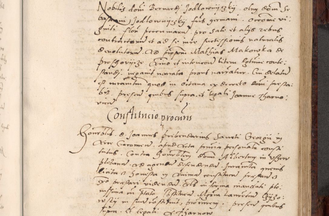 Zdjęcie nr 351 dla obiektu archiwalnego: Acta actorum causar[um sen]tenciarum tam diffinitivarum quam interlocutoriarum et obligacionum coram reverendo domino Benedicto Isdbienski cancellario Gnesnensi, cantore et vicario in spiritualibus generali Craccoviensi ad annum Domini millesimum quingentesimum quadragesimum quartum, cuius indicio est secunda, pontificatus sanctiss[imi] in Christo patris et [domi]ni nostri domini Pauli divina providencia pape tercii feliciter moderni, anno coronancionis eiusdem decimo, continuantur