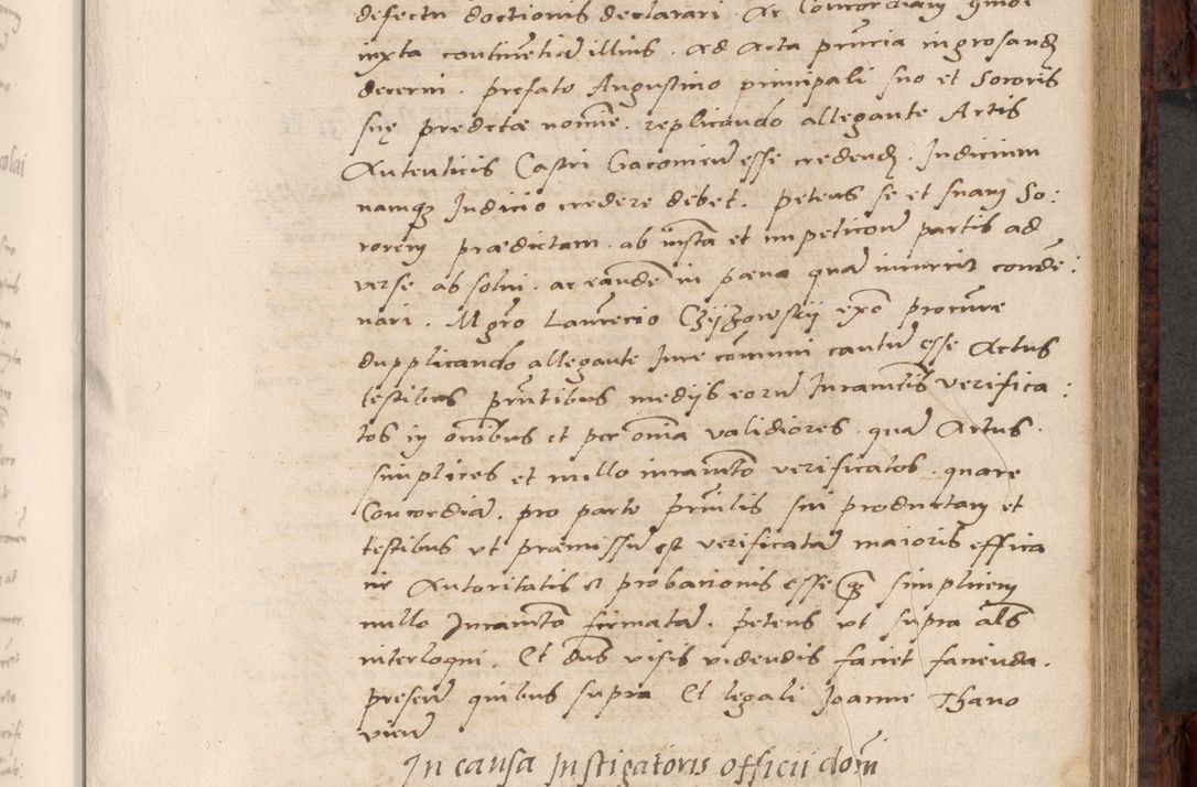 Zdjęcie nr 335 dla obiektu archiwalnego: Acta actorum causar[um sen]tenciarum tam diffinitivarum quam interlocutoriarum et obligacionum coram reverendo domino Benedicto Isdbienski cancellario Gnesnensi, cantore et vicario in spiritualibus generali Craccoviensi ad annum Domini millesimum quingentesimum quadragesimum quartum, cuius indicio est secunda, pontificatus sanctiss[imi] in Christo patris et [domi]ni nostri domini Pauli divina providencia pape tercii feliciter moderni, anno coronancionis eiusdem decimo, continuantur