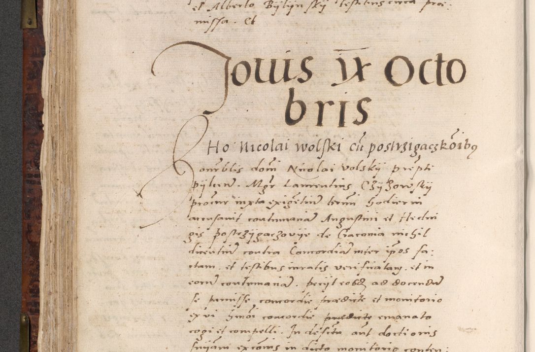 Zdjęcie nr 330 dla obiektu archiwalnego: Acta actorum causar[um sen]tenciarum tam diffinitivarum quam interlocutoriarum et obligacionum coram reverendo domino Benedicto Isdbienski cancellario Gnesnensi, cantore et vicario in spiritualibus generali Craccoviensi ad annum Domini millesimum quingentesimum quadragesimum quartum, cuius indicio est secunda, pontificatus sanctiss[imi] in Christo patris et [domi]ni nostri domini Pauli divina providencia pape tercii feliciter moderni, anno coronancionis eiusdem decimo, continuantur