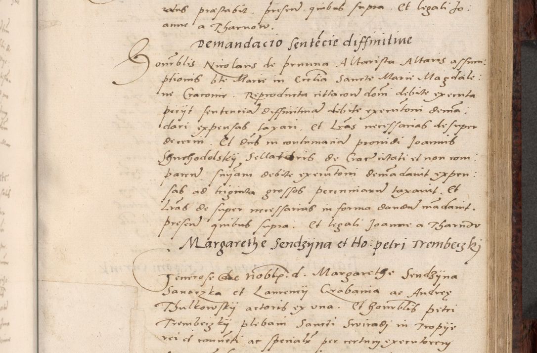 Zdjęcie nr 325 dla obiektu archiwalnego: Acta actorum causar[um sen]tenciarum tam diffinitivarum quam interlocutoriarum et obligacionum coram reverendo domino Benedicto Isdbienski cancellario Gnesnensi, cantore et vicario in spiritualibus generali Craccoviensi ad annum Domini millesimum quingentesimum quadragesimum quartum, cuius indicio est secunda, pontificatus sanctiss[imi] in Christo patris et [domi]ni nostri domini Pauli divina providencia pape tercii feliciter moderni, anno coronancionis eiusdem decimo, continuantur