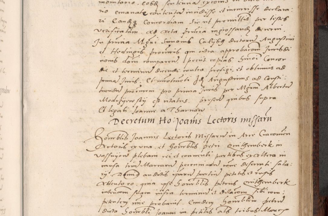 Zdjęcie nr 323 dla obiektu archiwalnego: Acta actorum causar[um sen]tenciarum tam diffinitivarum quam interlocutoriarum et obligacionum coram reverendo domino Benedicto Isdbienski cancellario Gnesnensi, cantore et vicario in spiritualibus generali Craccoviensi ad annum Domini millesimum quingentesimum quadragesimum quartum, cuius indicio est secunda, pontificatus sanctiss[imi] in Christo patris et [domi]ni nostri domini Pauli divina providencia pape tercii feliciter moderni, anno coronancionis eiusdem decimo, continuantur