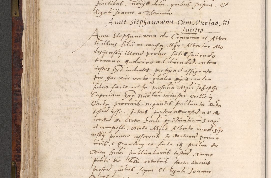 Zdjęcie nr 318 dla obiektu archiwalnego: Acta actorum causar[um sen]tenciarum tam diffinitivarum quam interlocutoriarum et obligacionum coram reverendo domino Benedicto Isdbienski cancellario Gnesnensi, cantore et vicario in spiritualibus generali Craccoviensi ad annum Domini millesimum quingentesimum quadragesimum quartum, cuius indicio est secunda, pontificatus sanctiss[imi] in Christo patris et [domi]ni nostri domini Pauli divina providencia pape tercii feliciter moderni, anno coronancionis eiusdem decimo, continuantur
