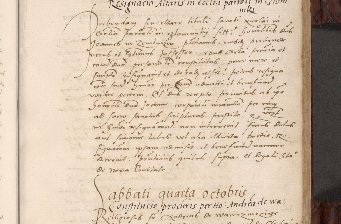 Zdjęcie nr 313 dla obiektu archiwalnego: Acta actorum causar[um sen]tenciarum tam diffinitivarum quam interlocutoriarum et obligacionum coram reverendo domino Benedicto Isdbienski cancellario Gnesnensi, cantore et vicario in spiritualibus generali Craccoviensi ad annum Domini millesimum quingentesimum quadragesimum quartum, cuius indicio est secunda, pontificatus sanctiss[imi] in Christo patris et [domi]ni nostri domini Pauli divina providencia pape tercii feliciter moderni, anno coronancionis eiusdem decimo, continuantur