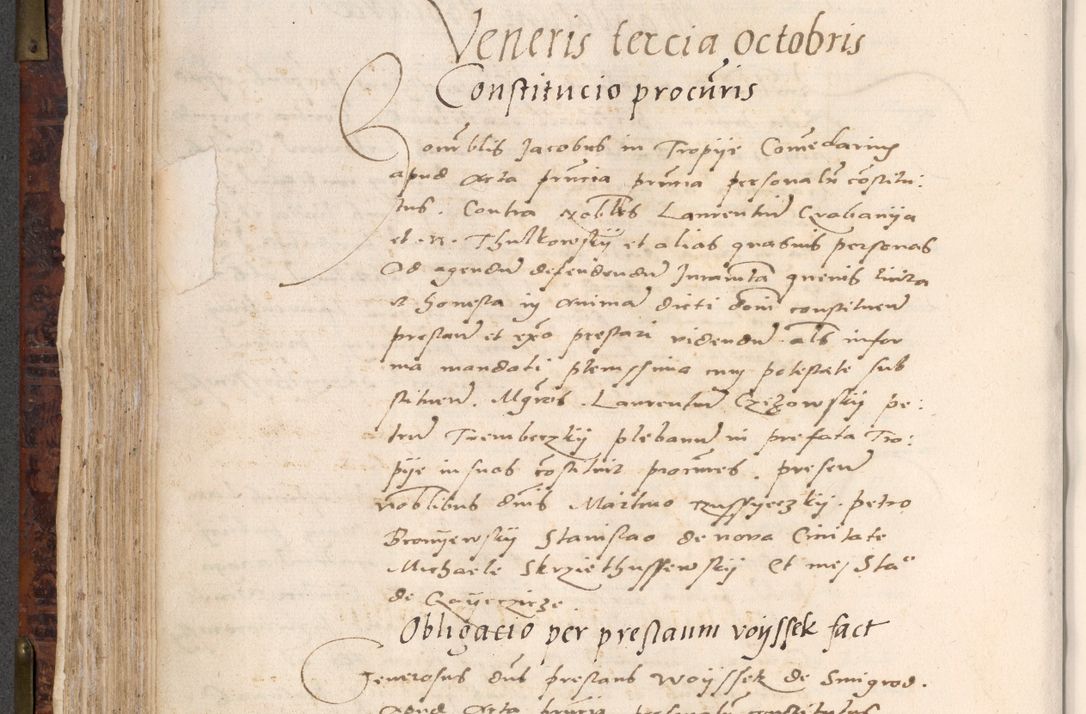 Zdjęcie nr 312 dla obiektu archiwalnego: Acta actorum causar[um sen]tenciarum tam diffinitivarum quam interlocutoriarum et obligacionum coram reverendo domino Benedicto Isdbienski cancellario Gnesnensi, cantore et vicario in spiritualibus generali Craccoviensi ad annum Domini millesimum quingentesimum quadragesimum quartum, cuius indicio est secunda, pontificatus sanctiss[imi] in Christo patris et [domi]ni nostri domini Pauli divina providencia pape tercii feliciter moderni, anno coronancionis eiusdem decimo, continuantur