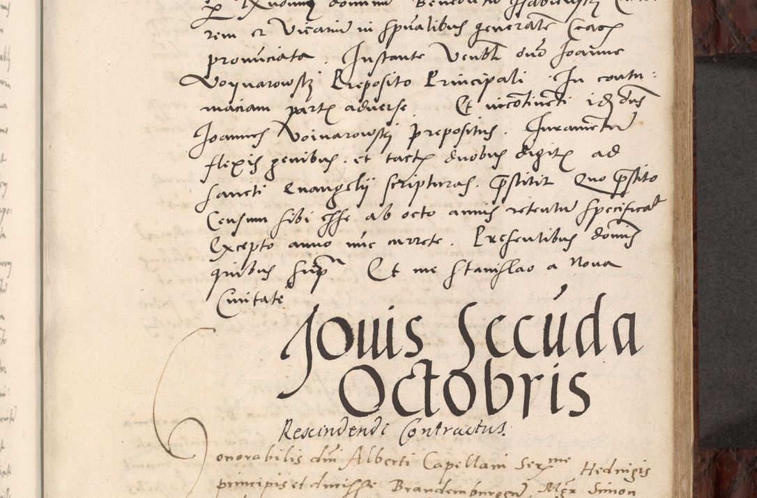 Zdjęcie nr 305 dla obiektu archiwalnego: Acta actorum causar[um sen]tenciarum tam diffinitivarum quam interlocutoriarum et obligacionum coram reverendo domino Benedicto Isdbienski cancellario Gnesnensi, cantore et vicario in spiritualibus generali Craccoviensi ad annum Domini millesimum quingentesimum quadragesimum quartum, cuius indicio est secunda, pontificatus sanctiss[imi] in Christo patris et [domi]ni nostri domini Pauli divina providencia pape tercii feliciter moderni, anno coronancionis eiusdem decimo, continuantur