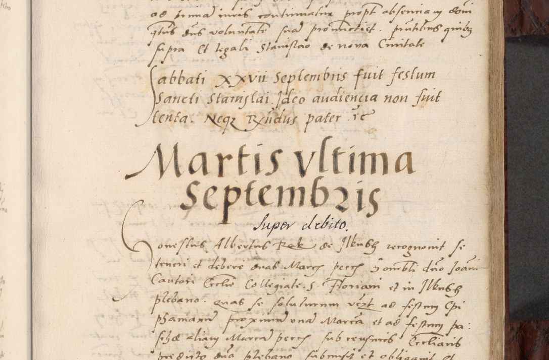 Zdjęcie nr 299 dla obiektu archiwalnego: Acta actorum causar[um sen]tenciarum tam diffinitivarum quam interlocutoriarum et obligacionum coram reverendo domino Benedicto Isdbienski cancellario Gnesnensi, cantore et vicario in spiritualibus generali Craccoviensi ad annum Domini millesimum quingentesimum quadragesimum quartum, cuius indicio est secunda, pontificatus sanctiss[imi] in Christo patris et [domi]ni nostri domini Pauli divina providencia pape tercii feliciter moderni, anno coronancionis eiusdem decimo, continuantur
