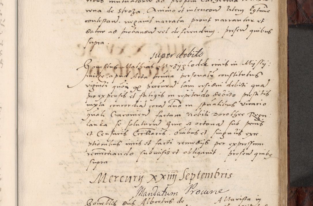Zdjęcie nr 297 dla obiektu archiwalnego: Acta actorum causar[um sen]tenciarum tam diffinitivarum quam interlocutoriarum et obligacionum coram reverendo domino Benedicto Isdbienski cancellario Gnesnensi, cantore et vicario in spiritualibus generali Craccoviensi ad annum Domini millesimum quingentesimum quadragesimum quartum, cuius indicio est secunda, pontificatus sanctiss[imi] in Christo patris et [domi]ni nostri domini Pauli divina providencia pape tercii feliciter moderni, anno coronancionis eiusdem decimo, continuantur