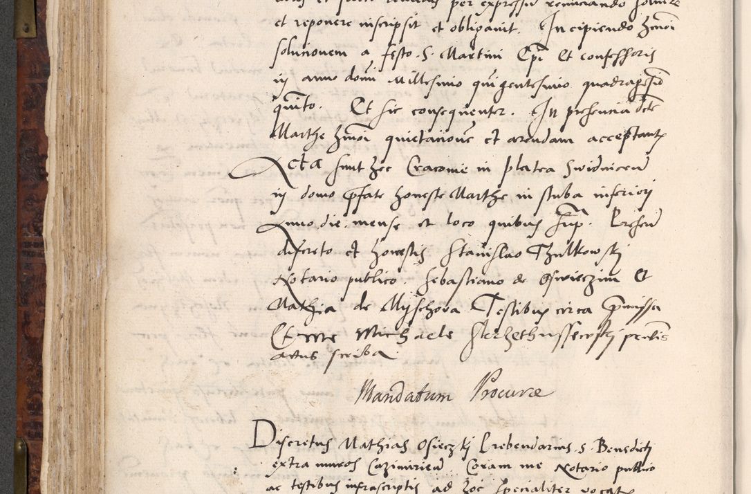 Zdjęcie nr 292 dla obiektu archiwalnego: Acta actorum causar[um sen]tenciarum tam diffinitivarum quam interlocutoriarum et obligacionum coram reverendo domino Benedicto Isdbienski cancellario Gnesnensi, cantore et vicario in spiritualibus generali Craccoviensi ad annum Domini millesimum quingentesimum quadragesimum quartum, cuius indicio est secunda, pontificatus sanctiss[imi] in Christo patris et [domi]ni nostri domini Pauli divina providencia pape tercii feliciter moderni, anno coronancionis eiusdem decimo, continuantur
