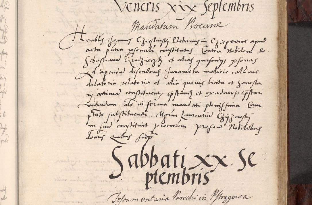 Zdjęcie nr 293 dla obiektu archiwalnego: Acta actorum causar[um sen]tenciarum tam diffinitivarum quam interlocutoriarum et obligacionum coram reverendo domino Benedicto Isdbienski cancellario Gnesnensi, cantore et vicario in spiritualibus generali Craccoviensi ad annum Domini millesimum quingentesimum quadragesimum quartum, cuius indicio est secunda, pontificatus sanctiss[imi] in Christo patris et [domi]ni nostri domini Pauli divina providencia pape tercii feliciter moderni, anno coronancionis eiusdem decimo, continuantur