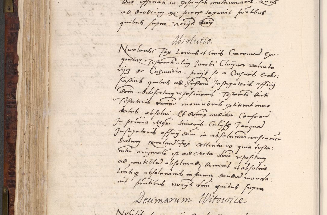 Zdjęcie nr 284 dla obiektu archiwalnego: Acta actorum causar[um sen]tenciarum tam diffinitivarum quam interlocutoriarum et obligacionum coram reverendo domino Benedicto Isdbienski cancellario Gnesnensi, cantore et vicario in spiritualibus generali Craccoviensi ad annum Domini millesimum quingentesimum quadragesimum quartum, cuius indicio est secunda, pontificatus sanctiss[imi] in Christo patris et [domi]ni nostri domini Pauli divina providencia pape tercii feliciter moderni, anno coronancionis eiusdem decimo, continuantur