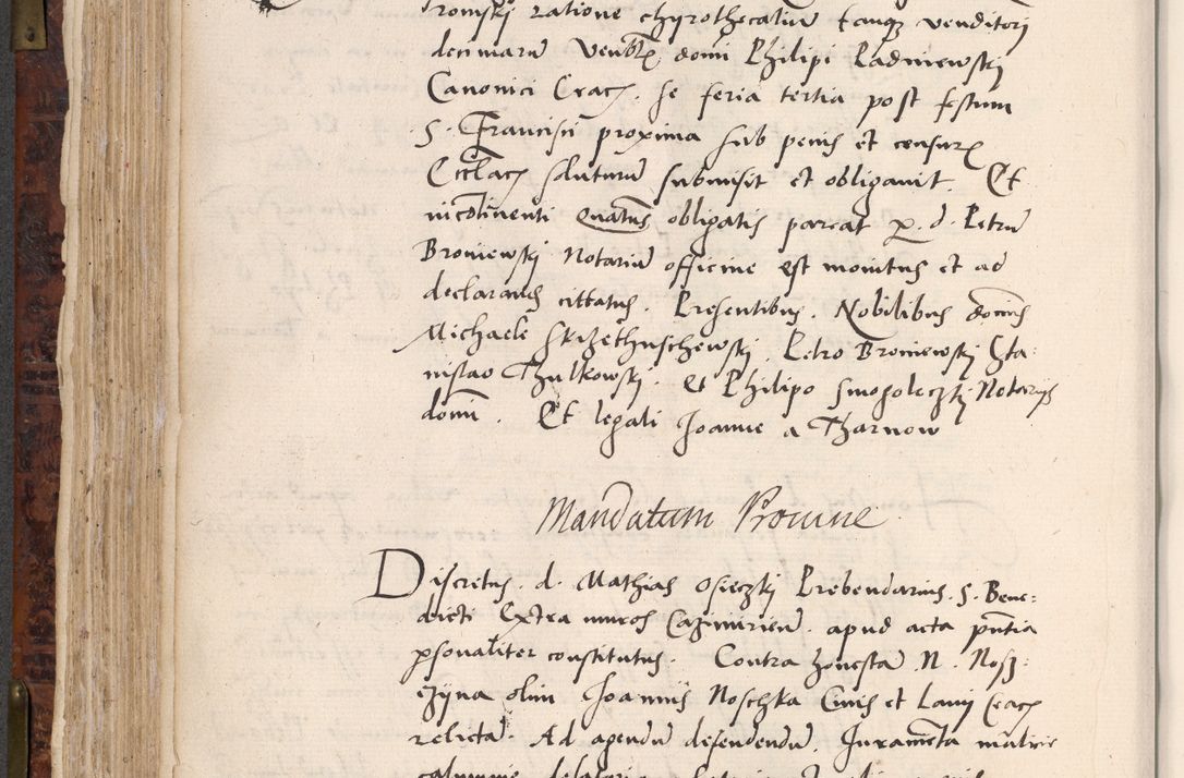 Zdjęcie nr 288 dla obiektu archiwalnego: Acta actorum causar[um sen]tenciarum tam diffinitivarum quam interlocutoriarum et obligacionum coram reverendo domino Benedicto Isdbienski cancellario Gnesnensi, cantore et vicario in spiritualibus generali Craccoviensi ad annum Domini millesimum quingentesimum quadragesimum quartum, cuius indicio est secunda, pontificatus sanctiss[imi] in Christo patris et [domi]ni nostri domini Pauli divina providencia pape tercii feliciter moderni, anno coronancionis eiusdem decimo, continuantur