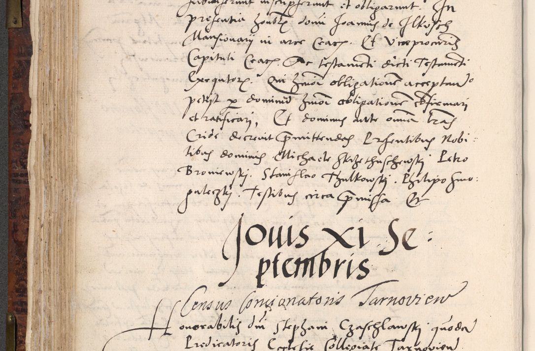 Zdjęcie nr 276 dla obiektu archiwalnego: Acta actorum causar[um sen]tenciarum tam diffinitivarum quam interlocutoriarum et obligacionum coram reverendo domino Benedicto Isdbienski cancellario Gnesnensi, cantore et vicario in spiritualibus generali Craccoviensi ad annum Domini millesimum quingentesimum quadragesimum quartum, cuius indicio est secunda, pontificatus sanctiss[imi] in Christo patris et [domi]ni nostri domini Pauli divina providencia pape tercii feliciter moderni, anno coronancionis eiusdem decimo, continuantur