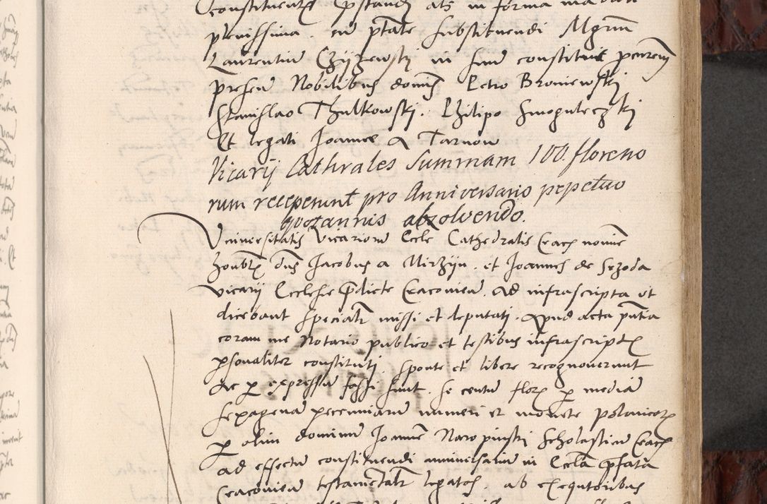 Zdjęcie nr 275 dla obiektu archiwalnego: Acta actorum causar[um sen]tenciarum tam diffinitivarum quam interlocutoriarum et obligacionum coram reverendo domino Benedicto Isdbienski cancellario Gnesnensi, cantore et vicario in spiritualibus generali Craccoviensi ad annum Domini millesimum quingentesimum quadragesimum quartum, cuius indicio est secunda, pontificatus sanctiss[imi] in Christo patris et [domi]ni nostri domini Pauli divina providencia pape tercii feliciter moderni, anno coronancionis eiusdem decimo, continuantur