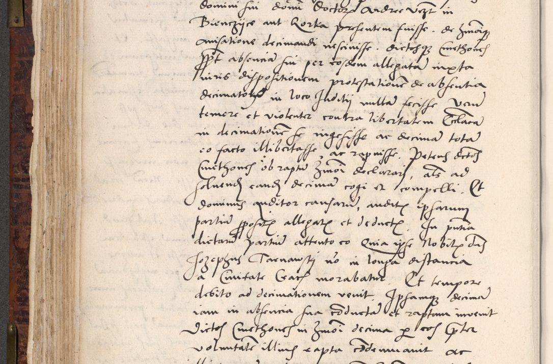 Zdjęcie nr 274 dla obiektu archiwalnego: Acta actorum causar[um sen]tenciarum tam diffinitivarum quam interlocutoriarum et obligacionum coram reverendo domino Benedicto Isdbienski cancellario Gnesnensi, cantore et vicario in spiritualibus generali Craccoviensi ad annum Domini millesimum quingentesimum quadragesimum quartum, cuius indicio est secunda, pontificatus sanctiss[imi] in Christo patris et [domi]ni nostri domini Pauli divina providencia pape tercii feliciter moderni, anno coronancionis eiusdem decimo, continuantur