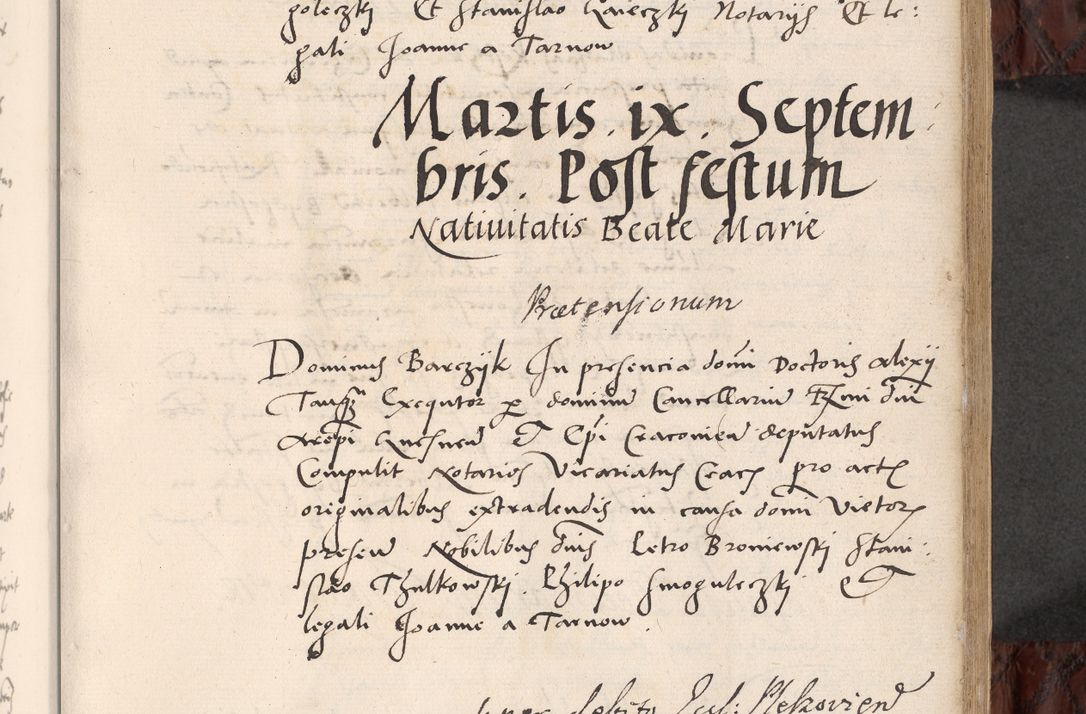 Zdjęcie nr 271 dla obiektu archiwalnego: Acta actorum causar[um sen]tenciarum tam diffinitivarum quam interlocutoriarum et obligacionum coram reverendo domino Benedicto Isdbienski cancellario Gnesnensi, cantore et vicario in spiritualibus generali Craccoviensi ad annum Domini millesimum quingentesimum quadragesimum quartum, cuius indicio est secunda, pontificatus sanctiss[imi] in Christo patris et [domi]ni nostri domini Pauli divina providencia pape tercii feliciter moderni, anno coronancionis eiusdem decimo, continuantur