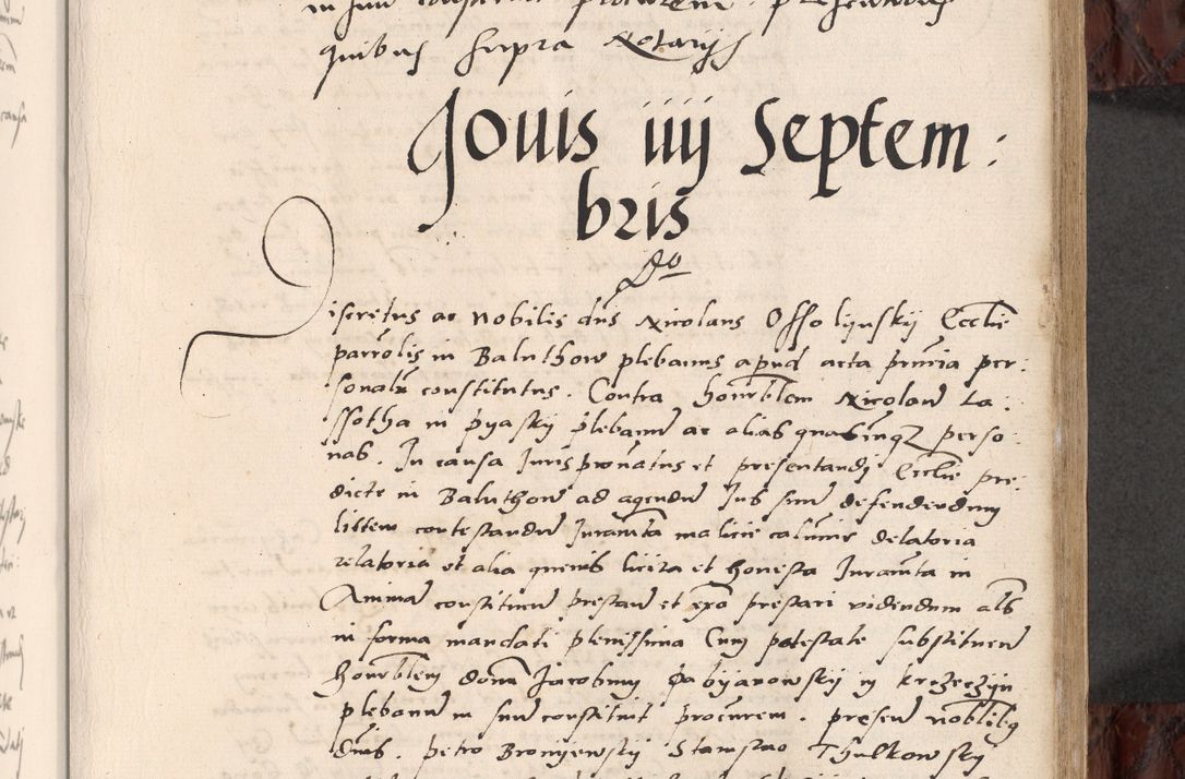 Zdjęcie nr 265 dla obiektu archiwalnego: Acta actorum causar[um sen]tenciarum tam diffinitivarum quam interlocutoriarum et obligacionum coram reverendo domino Benedicto Isdbienski cancellario Gnesnensi, cantore et vicario in spiritualibus generali Craccoviensi ad annum Domini millesimum quingentesimum quadragesimum quartum, cuius indicio est secunda, pontificatus sanctiss[imi] in Christo patris et [domi]ni nostri domini Pauli divina providencia pape tercii feliciter moderni, anno coronancionis eiusdem decimo, continuantur