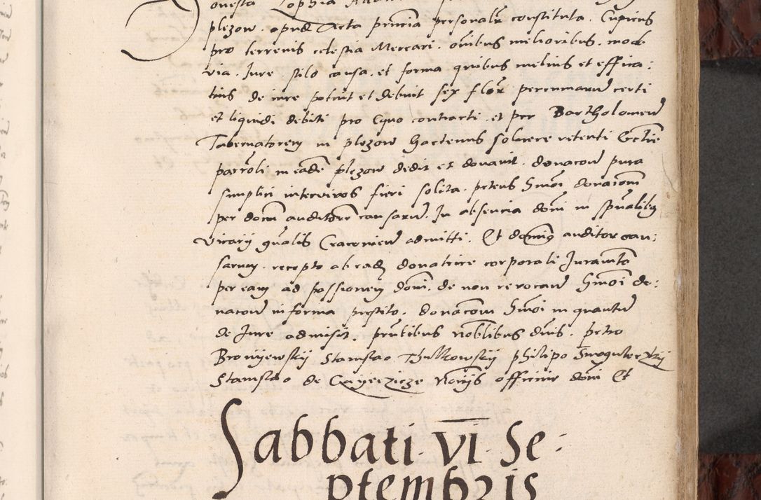 Zdjęcie nr 269 dla obiektu archiwalnego: Acta actorum causar[um sen]tenciarum tam diffinitivarum quam interlocutoriarum et obligacionum coram reverendo domino Benedicto Isdbienski cancellario Gnesnensi, cantore et vicario in spiritualibus generali Craccoviensi ad annum Domini millesimum quingentesimum quadragesimum quartum, cuius indicio est secunda, pontificatus sanctiss[imi] in Christo patris et [domi]ni nostri domini Pauli divina providencia pape tercii feliciter moderni, anno coronancionis eiusdem decimo, continuantur