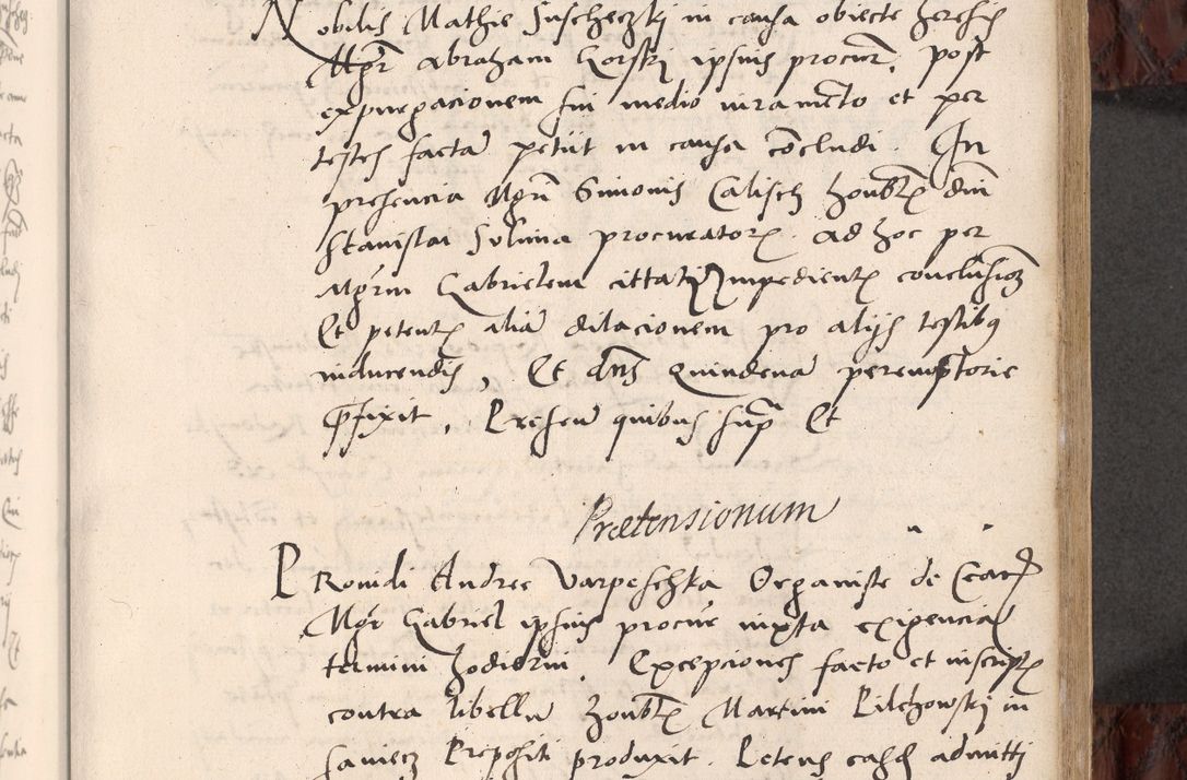 Zdjęcie nr 263 dla obiektu archiwalnego: Acta actorum causar[um sen]tenciarum tam diffinitivarum quam interlocutoriarum et obligacionum coram reverendo domino Benedicto Isdbienski cancellario Gnesnensi, cantore et vicario in spiritualibus generali Craccoviensi ad annum Domini millesimum quingentesimum quadragesimum quartum, cuius indicio est secunda, pontificatus sanctiss[imi] in Christo patris et [domi]ni nostri domini Pauli divina providencia pape tercii feliciter moderni, anno coronancionis eiusdem decimo, continuantur