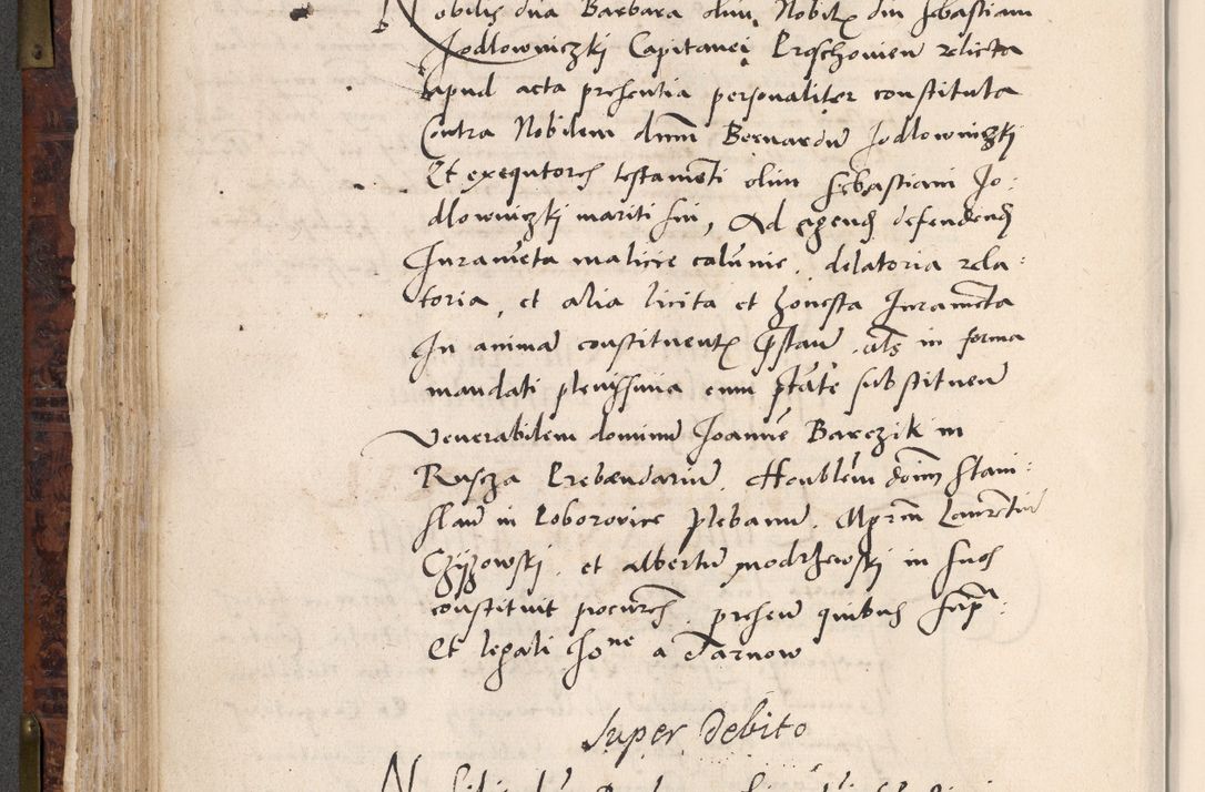Zdjęcie nr 236 dla obiektu archiwalnego: Acta actorum causar[um sen]tenciarum tam diffinitivarum quam interlocutoriarum et obligacionum coram reverendo domino Benedicto Isdbienski cancellario Gnesnensi, cantore et vicario in spiritualibus generali Craccoviensi ad annum Domini millesimum quingentesimum quadragesimum quartum, cuius indicio est secunda, pontificatus sanctiss[imi] in Christo patris et [domi]ni nostri domini Pauli divina providencia pape tercii feliciter moderni, anno coronancionis eiusdem decimo, continuantur