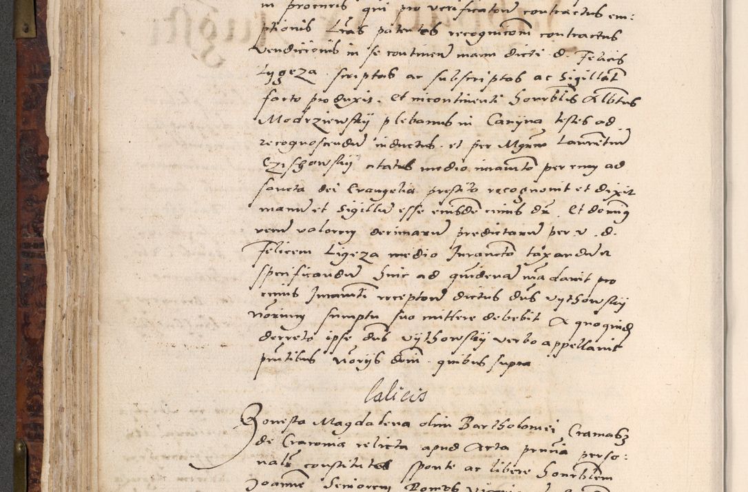 Zdjęcie nr 228 dla obiektu archiwalnego: Acta actorum causar[um sen]tenciarum tam diffinitivarum quam interlocutoriarum et obligacionum coram reverendo domino Benedicto Isdbienski cancellario Gnesnensi, cantore et vicario in spiritualibus generali Craccoviensi ad annum Domini millesimum quingentesimum quadragesimum quartum, cuius indicio est secunda, pontificatus sanctiss[imi] in Christo patris et [domi]ni nostri domini Pauli divina providencia pape tercii feliciter moderni, anno coronancionis eiusdem decimo, continuantur