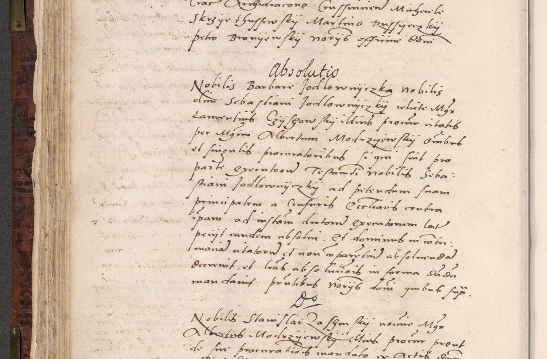 Zdjęcie nr 220 dla obiektu archiwalnego: Acta actorum causar[um sen]tenciarum tam diffinitivarum quam interlocutoriarum et obligacionum coram reverendo domino Benedicto Isdbienski cancellario Gnesnensi, cantore et vicario in spiritualibus generali Craccoviensi ad annum Domini millesimum quingentesimum quadragesimum quartum, cuius indicio est secunda, pontificatus sanctiss[imi] in Christo patris et [domi]ni nostri domini Pauli divina providencia pape tercii feliciter moderni, anno coronancionis eiusdem decimo, continuantur