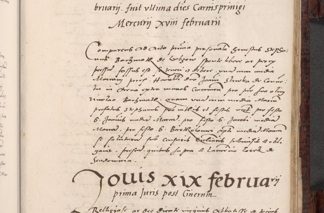 Zdjęcie nr 613 dla obiektu archiwalnego: Acta actorum causar[um sen]tenciarum tam diffinitivarum quam interlocutoriarum et obligacionum coram reverendo domino Benedicto Isdbienski cancellario Gnesnensi, cantore et vicario in spiritualibus generali Craccoviensi ad annum Domini millesimum quingentesimum quadragesimum quartum, cuius indicio est secunda, pontificatus sanctiss[imi] in Christo patris et [domi]ni nostri domini Pauli divina providencia pape tercii feliciter moderni, anno coronancionis eiusdem decimo, continuantur