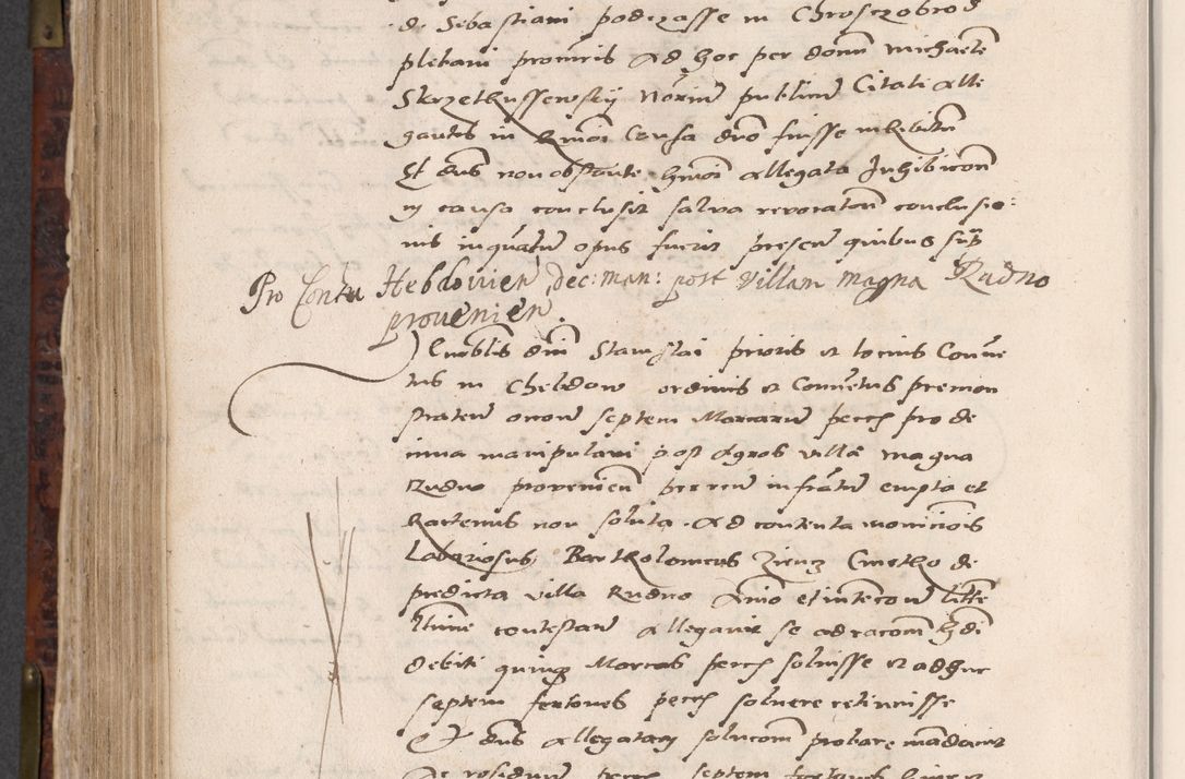 Zdjęcie nr 618 dla obiektu archiwalnego: Acta actorum causar[um sen]tenciarum tam diffinitivarum quam interlocutoriarum et obligacionum coram reverendo domino Benedicto Isdbienski cancellario Gnesnensi, cantore et vicario in spiritualibus generali Craccoviensi ad annum Domini millesimum quingentesimum quadragesimum quartum, cuius indicio est secunda, pontificatus sanctiss[imi] in Christo patris et [domi]ni nostri domini Pauli divina providencia pape tercii feliciter moderni, anno coronancionis eiusdem decimo, continuantur