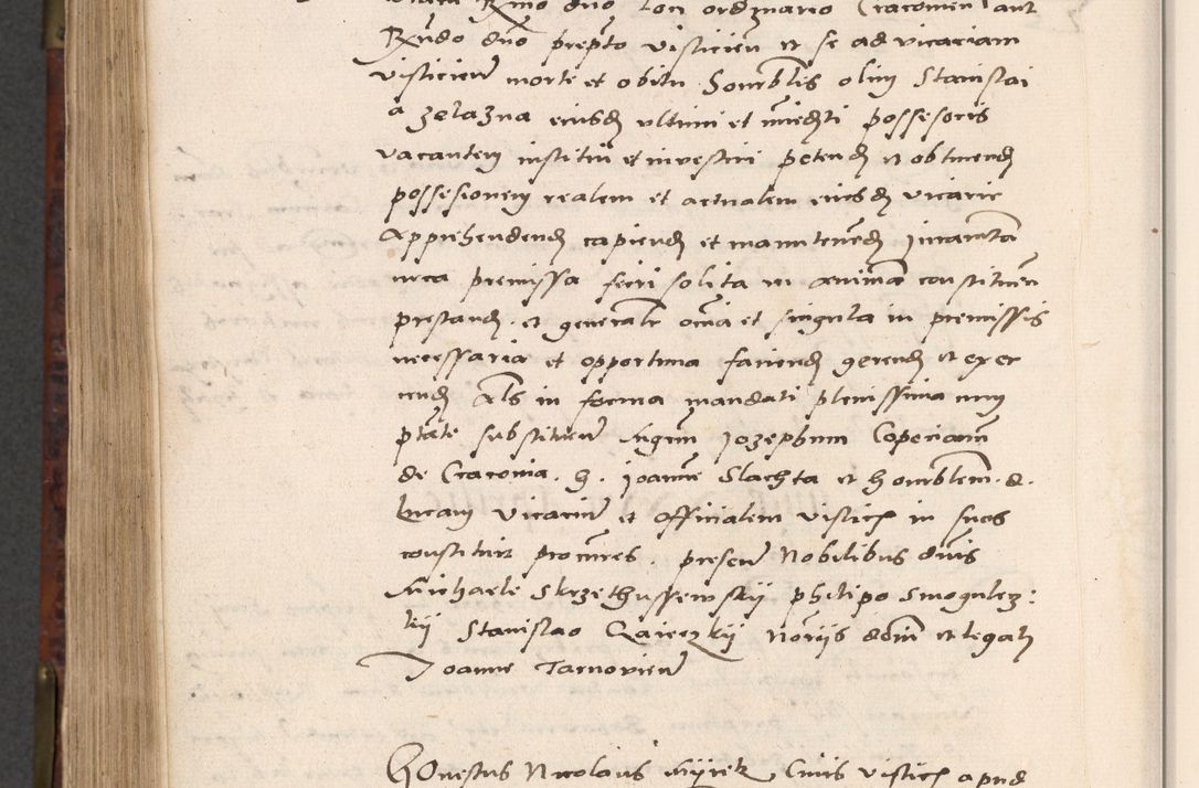 Zdjęcie nr 808 dla obiektu archiwalnego: Acta actorum causar[um sen]tenciarum tam diffinitivarum quam interlocutoriarum et obligacionum coram reverendo domino Benedicto Isdbienski cancellario Gnesnensi, cantore et vicario in spiritualibus generali Craccoviensi ad annum Domini millesimum quingentesimum quadragesimum quartum, cuius indicio est secunda, pontificatus sanctiss[imi] in Christo patris et [domi]ni nostri domini Pauli divina providencia pape tercii feliciter moderni, anno coronancionis eiusdem decimo, continuantur