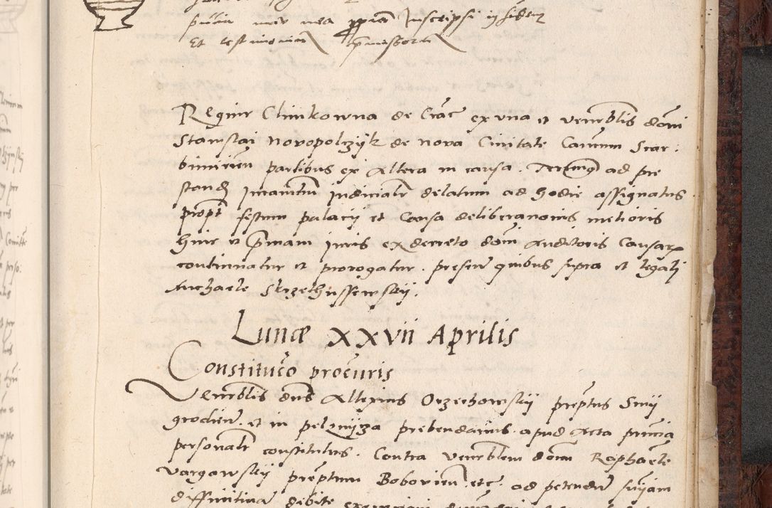 Zdjęcie nr 807 dla obiektu archiwalnego: Acta actorum causar[um sen]tenciarum tam diffinitivarum quam interlocutoriarum et obligacionum coram reverendo domino Benedicto Isdbienski cancellario Gnesnensi, cantore et vicario in spiritualibus generali Craccoviensi ad annum Domini millesimum quingentesimum quadragesimum quartum, cuius indicio est secunda, pontificatus sanctiss[imi] in Christo patris et [domi]ni nostri domini Pauli divina providencia pape tercii feliciter moderni, anno coronancionis eiusdem decimo, continuantur