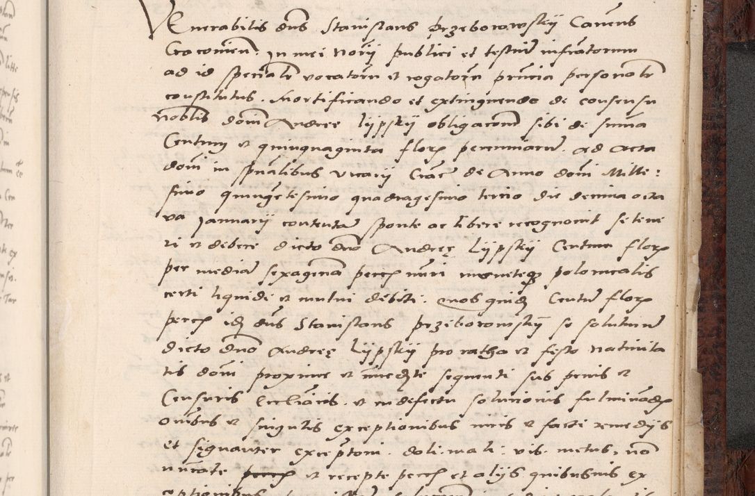 Zdjęcie nr 805 dla obiektu archiwalnego: Acta actorum causar[um sen]tenciarum tam diffinitivarum quam interlocutoriarum et obligacionum coram reverendo domino Benedicto Isdbienski cancellario Gnesnensi, cantore et vicario in spiritualibus generali Craccoviensi ad annum Domini millesimum quingentesimum quadragesimum quartum, cuius indicio est secunda, pontificatus sanctiss[imi] in Christo patris et [domi]ni nostri domini Pauli divina providencia pape tercii feliciter moderni, anno coronancionis eiusdem decimo, continuantur