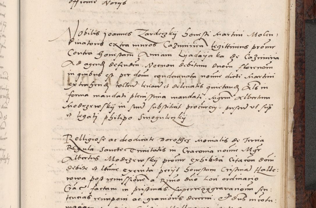 Zdjęcie nr 797 dla obiektu archiwalnego: Acta actorum causar[um sen]tenciarum tam diffinitivarum quam interlocutoriarum et obligacionum coram reverendo domino Benedicto Isdbienski cancellario Gnesnensi, cantore et vicario in spiritualibus generali Craccoviensi ad annum Domini millesimum quingentesimum quadragesimum quartum, cuius indicio est secunda, pontificatus sanctiss[imi] in Christo patris et [domi]ni nostri domini Pauli divina providencia pape tercii feliciter moderni, anno coronancionis eiusdem decimo, continuantur
