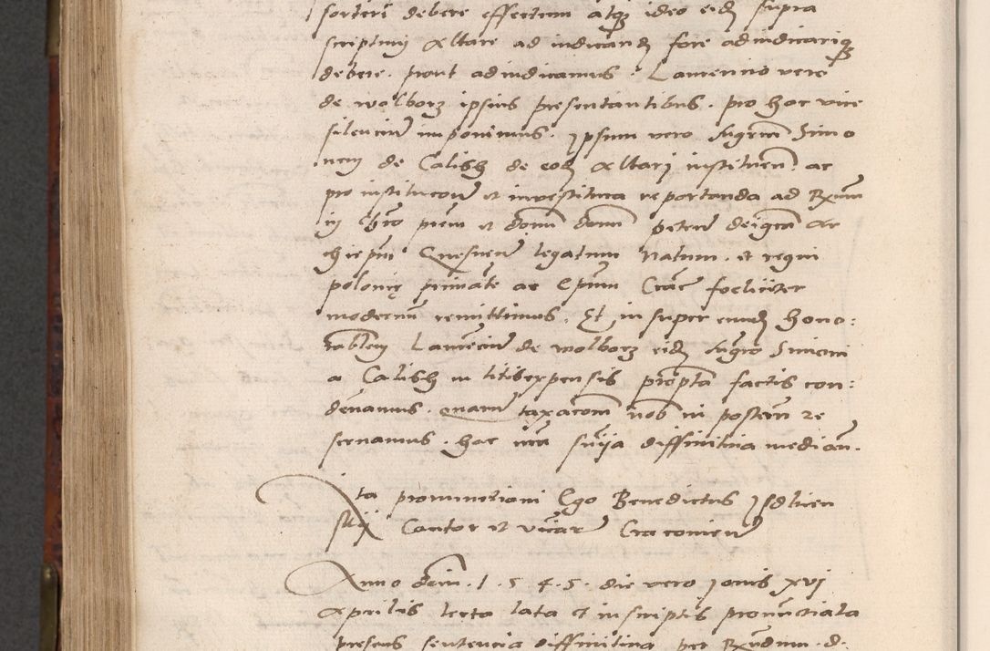 Zdjęcie nr 784 dla obiektu archiwalnego: Acta actorum causar[um sen]tenciarum tam diffinitivarum quam interlocutoriarum et obligacionum coram reverendo domino Benedicto Isdbienski cancellario Gnesnensi, cantore et vicario in spiritualibus generali Craccoviensi ad annum Domini millesimum quingentesimum quadragesimum quartum, cuius indicio est secunda, pontificatus sanctiss[imi] in Christo patris et [domi]ni nostri domini Pauli divina providencia pape tercii feliciter moderni, anno coronancionis eiusdem decimo, continuantur