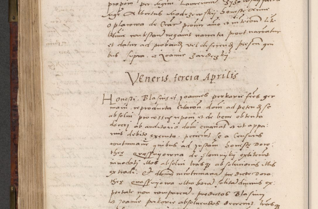 Zdjęcie nr 758 dla obiektu archiwalnego: Acta actorum causar[um sen]tenciarum tam diffinitivarum quam interlocutoriarum et obligacionum coram reverendo domino Benedicto Isdbienski cancellario Gnesnensi, cantore et vicario in spiritualibus generali Craccoviensi ad annum Domini millesimum quingentesimum quadragesimum quartum, cuius indicio est secunda, pontificatus sanctiss[imi] in Christo patris et [domi]ni nostri domini Pauli divina providencia pape tercii feliciter moderni, anno coronancionis eiusdem decimo, continuantur
