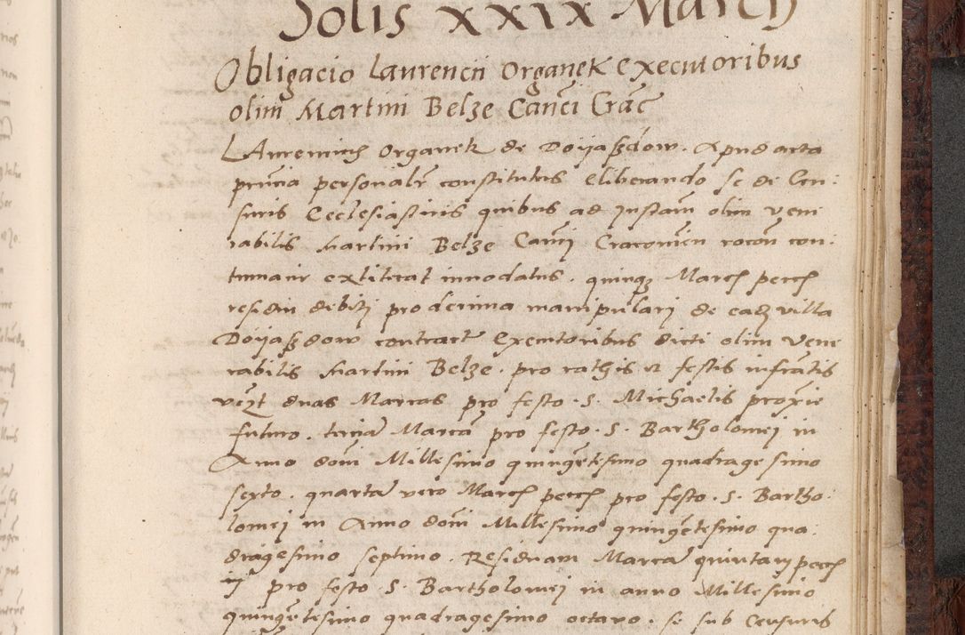 Zdjęcie nr 751 dla obiektu archiwalnego: Acta actorum causar[um sen]tenciarum tam diffinitivarum quam interlocutoriarum et obligacionum coram reverendo domino Benedicto Isdbienski cancellario Gnesnensi, cantore et vicario in spiritualibus generali Craccoviensi ad annum Domini millesimum quingentesimum quadragesimum quartum, cuius indicio est secunda, pontificatus sanctiss[imi] in Christo patris et [domi]ni nostri domini Pauli divina providencia pape tercii feliciter moderni, anno coronancionis eiusdem decimo, continuantur