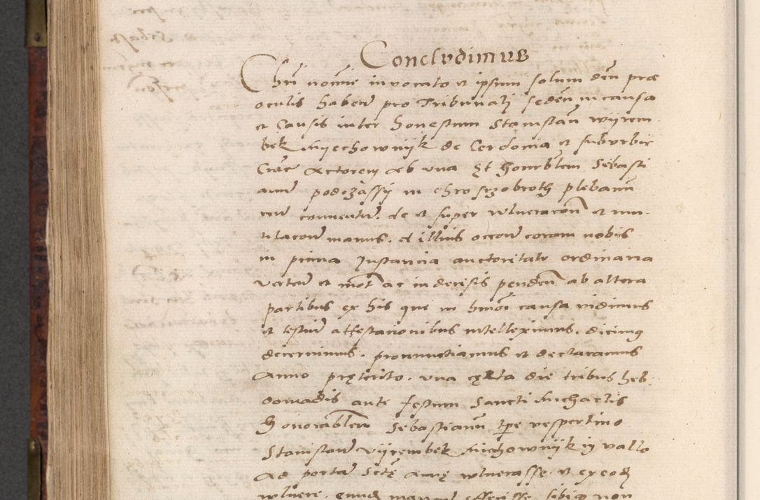 Zdjęcie nr 748 dla obiektu archiwalnego: Acta actorum causar[um sen]tenciarum tam diffinitivarum quam interlocutoriarum et obligacionum coram reverendo domino Benedicto Isdbienski cancellario Gnesnensi, cantore et vicario in spiritualibus generali Craccoviensi ad annum Domini millesimum quingentesimum quadragesimum quartum, cuius indicio est secunda, pontificatus sanctiss[imi] in Christo patris et [domi]ni nostri domini Pauli divina providencia pape tercii feliciter moderni, anno coronancionis eiusdem decimo, continuantur