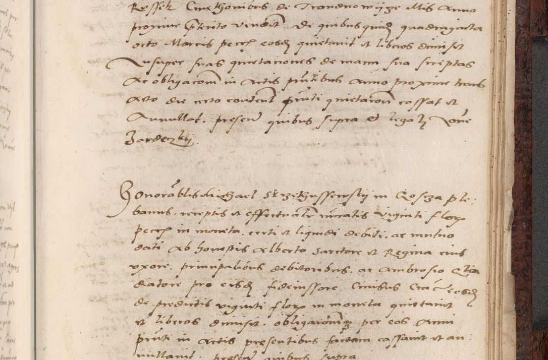 Zdjęcie nr 735 dla obiektu archiwalnego: Acta actorum causar[um sen]tenciarum tam diffinitivarum quam interlocutoriarum et obligacionum coram reverendo domino Benedicto Isdbienski cancellario Gnesnensi, cantore et vicario in spiritualibus generali Craccoviensi ad annum Domini millesimum quingentesimum quadragesimum quartum, cuius indicio est secunda, pontificatus sanctiss[imi] in Christo patris et [domi]ni nostri domini Pauli divina providencia pape tercii feliciter moderni, anno coronancionis eiusdem decimo, continuantur