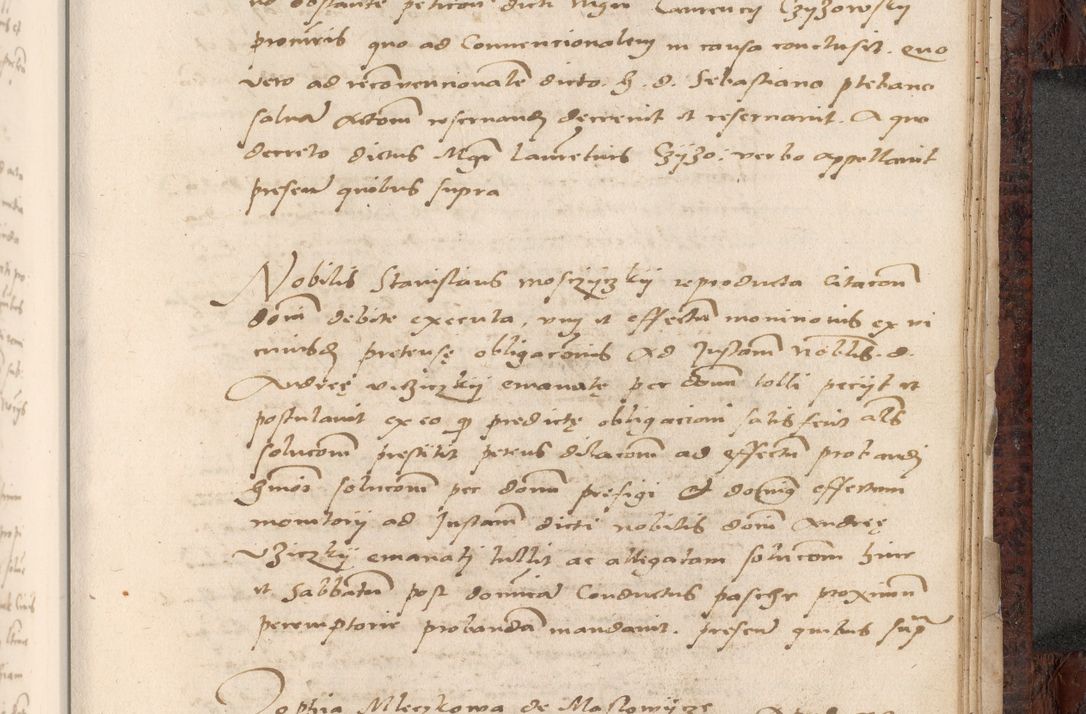 Zdjęcie nr 717 dla obiektu archiwalnego: Acta actorum causar[um sen]tenciarum tam diffinitivarum quam interlocutoriarum et obligacionum coram reverendo domino Benedicto Isdbienski cancellario Gnesnensi, cantore et vicario in spiritualibus generali Craccoviensi ad annum Domini millesimum quingentesimum quadragesimum quartum, cuius indicio est secunda, pontificatus sanctiss[imi] in Christo patris et [domi]ni nostri domini Pauli divina providencia pape tercii feliciter moderni, anno coronancionis eiusdem decimo, continuantur