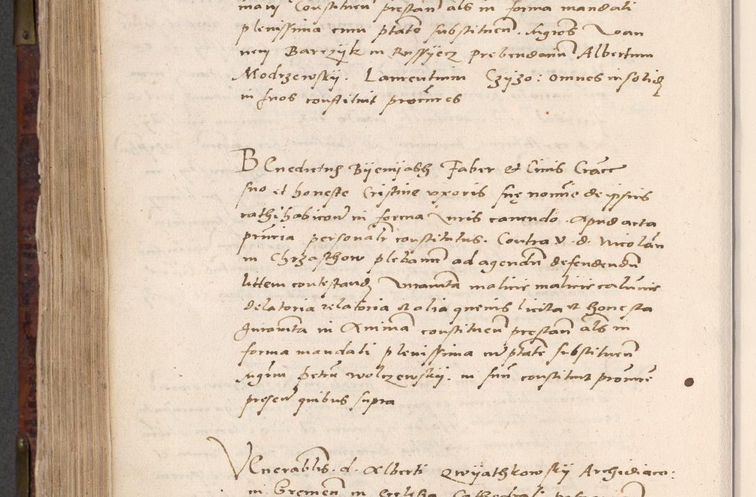 Zdjęcie nr 694 dla obiektu archiwalnego: Acta actorum causar[um sen]tenciarum tam diffinitivarum quam interlocutoriarum et obligacionum coram reverendo domino Benedicto Isdbienski cancellario Gnesnensi, cantore et vicario in spiritualibus generali Craccoviensi ad annum Domini millesimum quingentesimum quadragesimum quartum, cuius indicio est secunda, pontificatus sanctiss[imi] in Christo patris et [domi]ni nostri domini Pauli divina providencia pape tercii feliciter moderni, anno coronancionis eiusdem decimo, continuantur